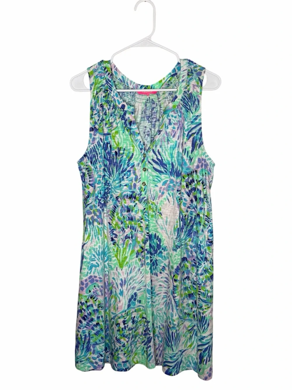 Lilly Pulitzer Essie Dress Size XL Multi Shell Of A Party Sleeveless Shift Dress - Picture 5 of 11